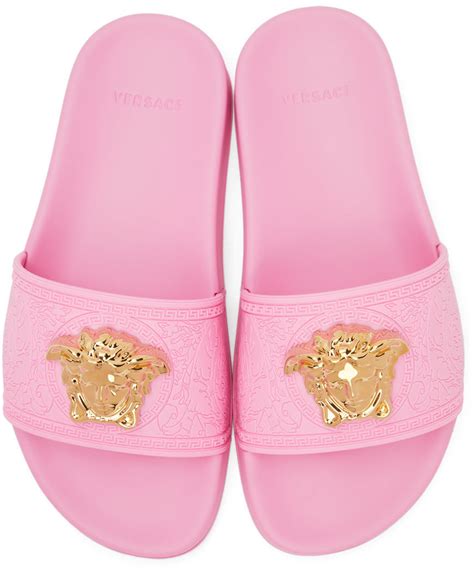 versace toddler girl|Versace pink slides girls.